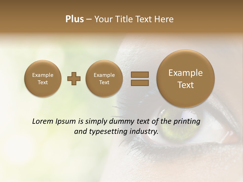 Clean Treatment Eyelash PowerPoint Template