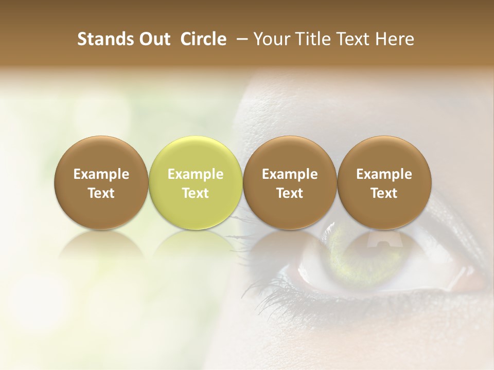 Clean Treatment Eyelash PowerPoint Template