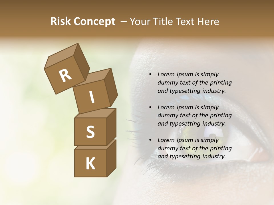 Clean Treatment Eyelash PowerPoint Template