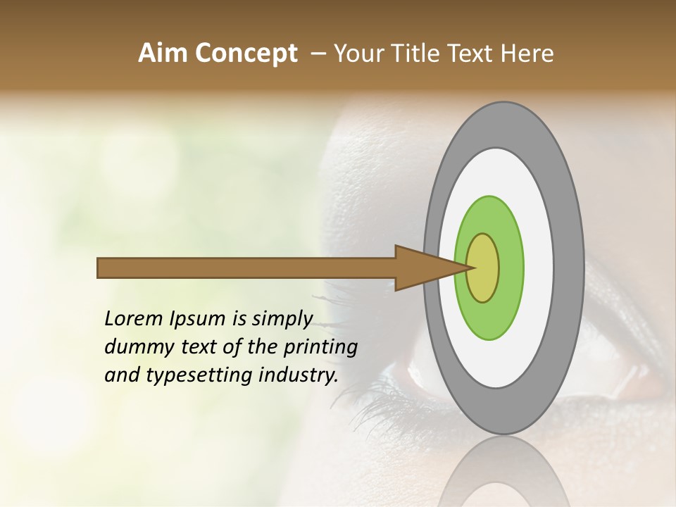 Clean Treatment Eyelash PowerPoint Template