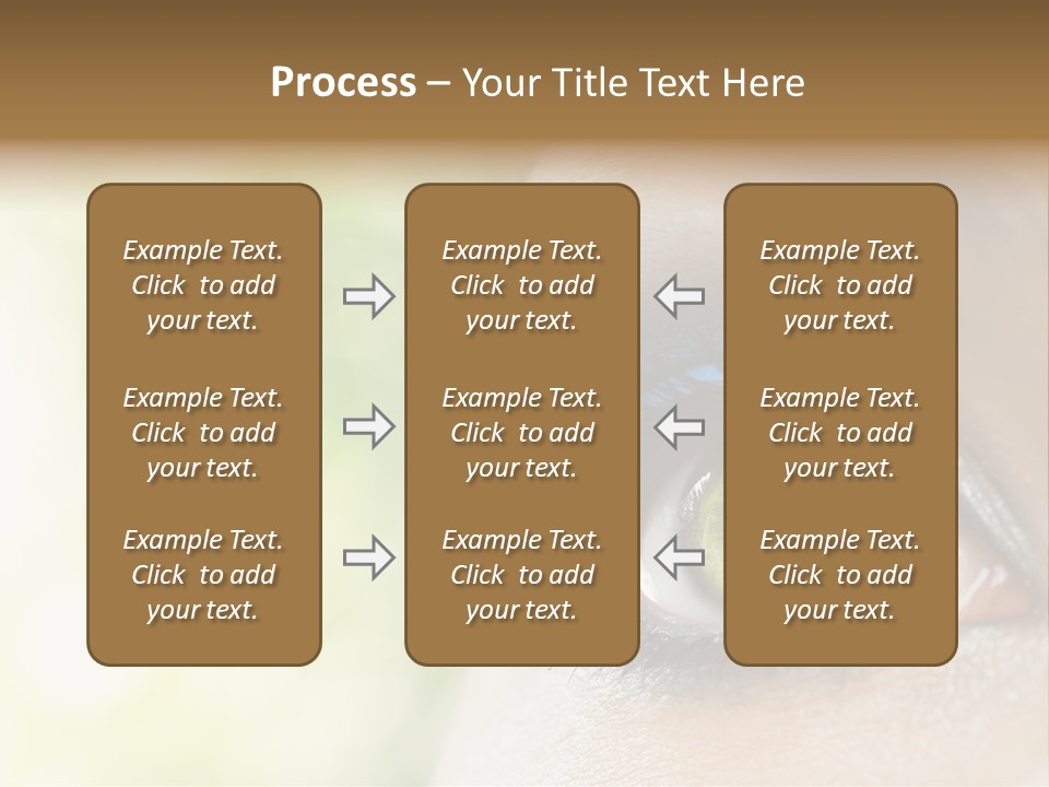 Clean Treatment Eyelash PowerPoint Template
