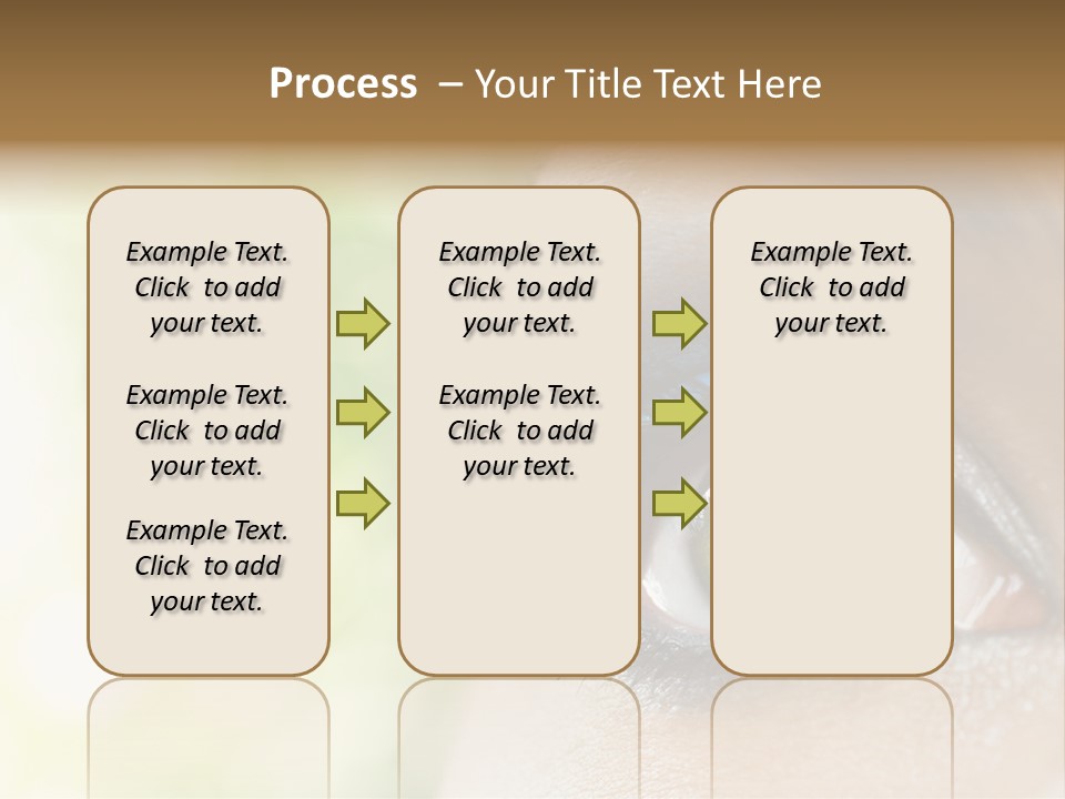Clean Treatment Eyelash PowerPoint Template