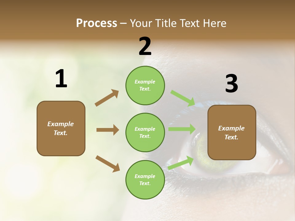 Clean Treatment Eyelash PowerPoint Template