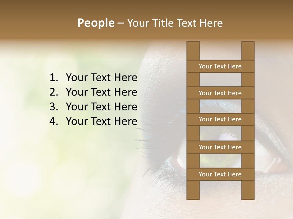 Clean Treatment Eyelash PowerPoint Template