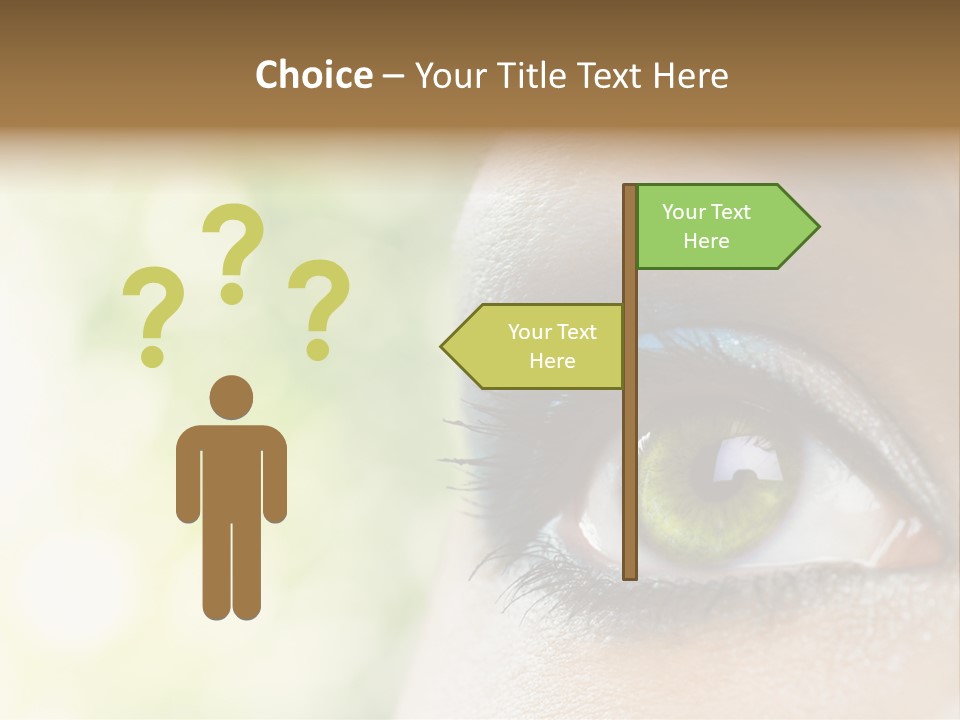 Clean Treatment Eyelash PowerPoint Template