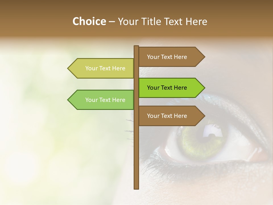 Clean Treatment Eyelash PowerPoint Template