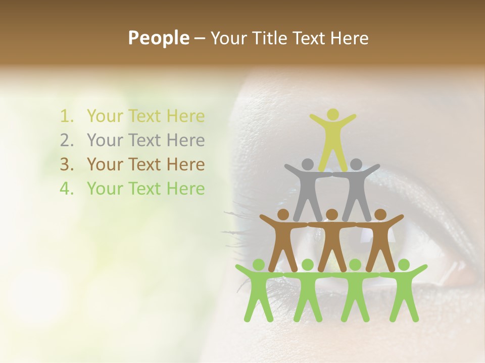 Clean Treatment Eyelash PowerPoint Template