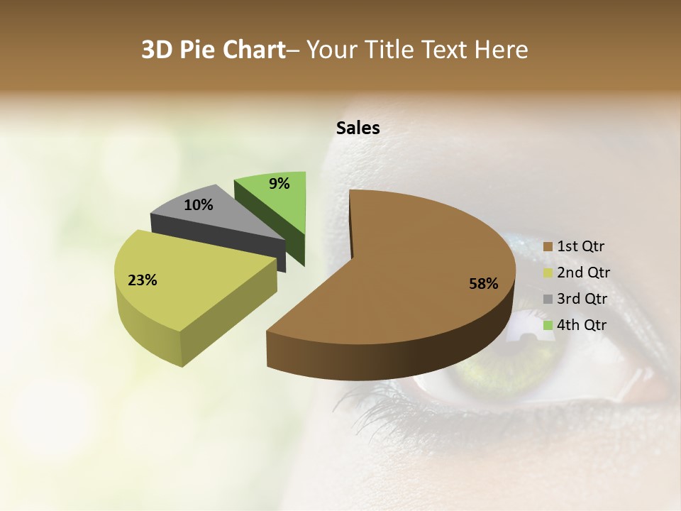 Clean Treatment Eyelash PowerPoint Template