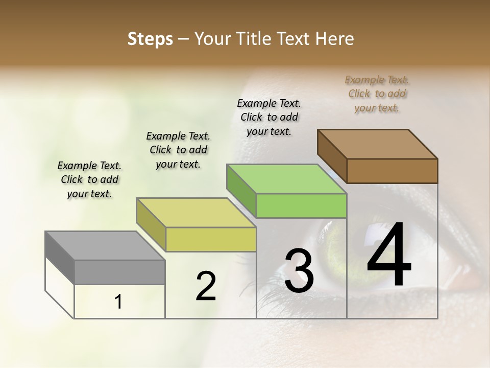 Clean Treatment Eyelash PowerPoint Template