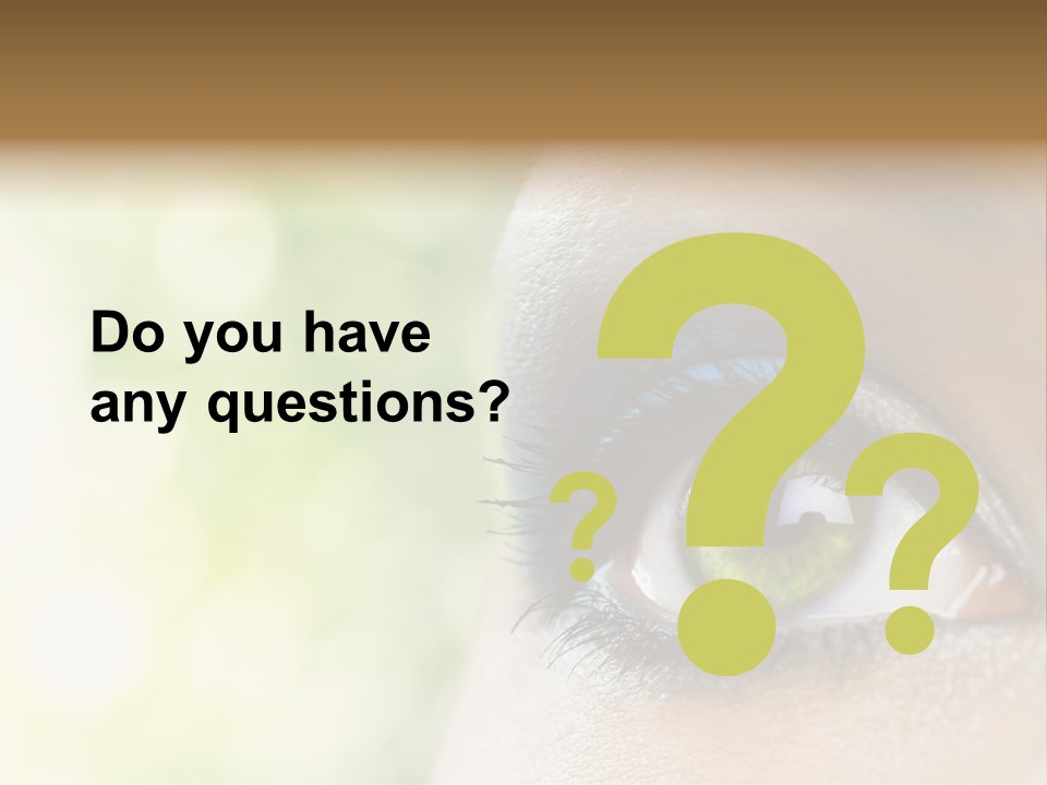 Clean Treatment Eyelash PowerPoint Template