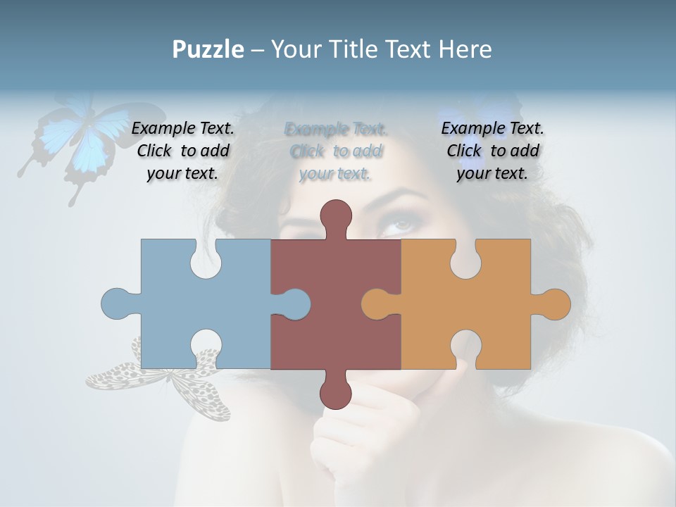 Spring Make Up Female PowerPoint Template