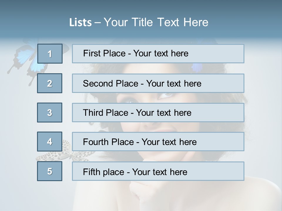 Spring Make Up Female PowerPoint Template