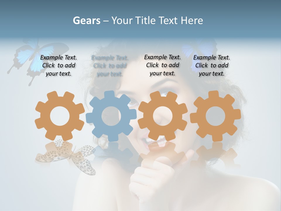 Spring Make Up Female PowerPoint Template