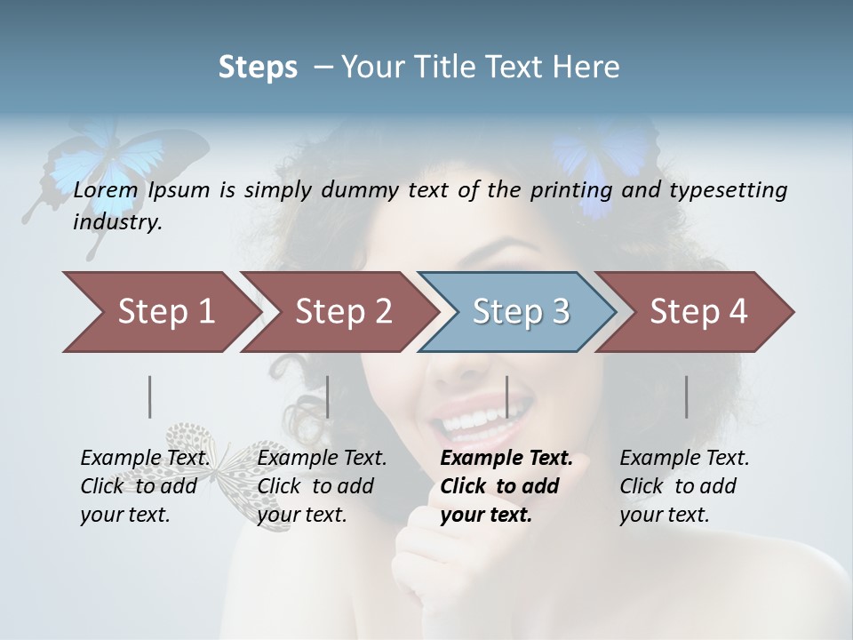 Spring Make Up Female PowerPoint Template