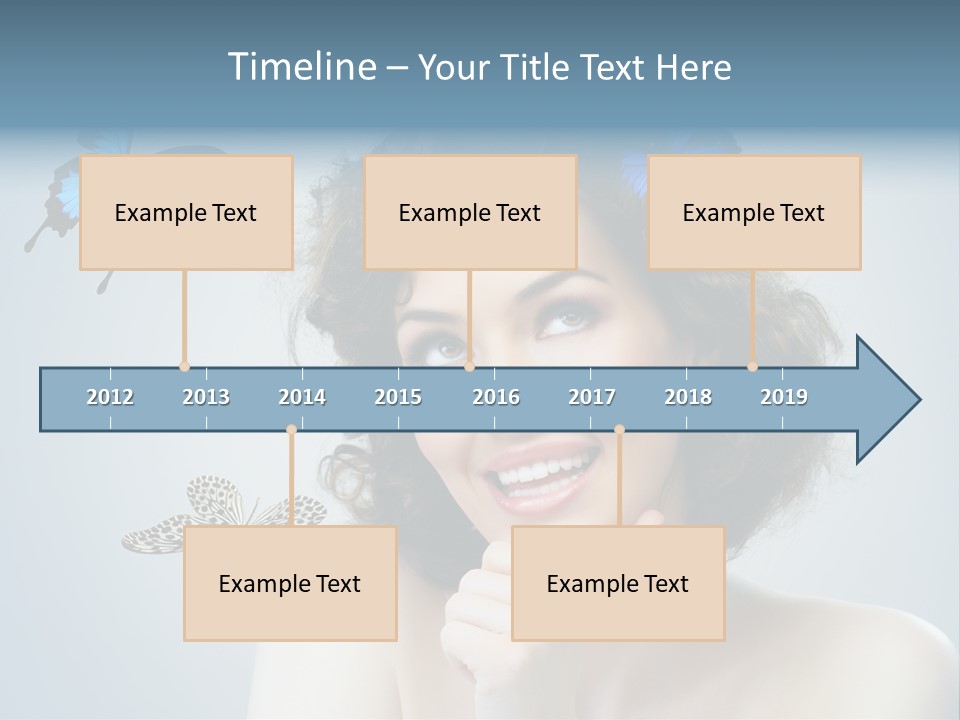 Spring Make Up Female PowerPoint Template