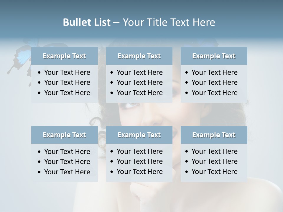 Spring Make Up Female PowerPoint Template