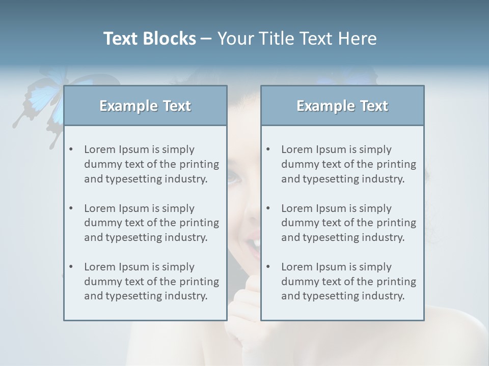 Spring Make Up Female PowerPoint Template