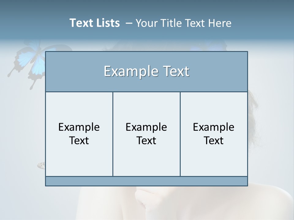Spring Make Up Female PowerPoint Template
