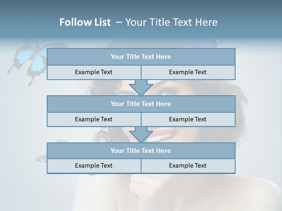 Spring Make Up Female PowerPoint Template