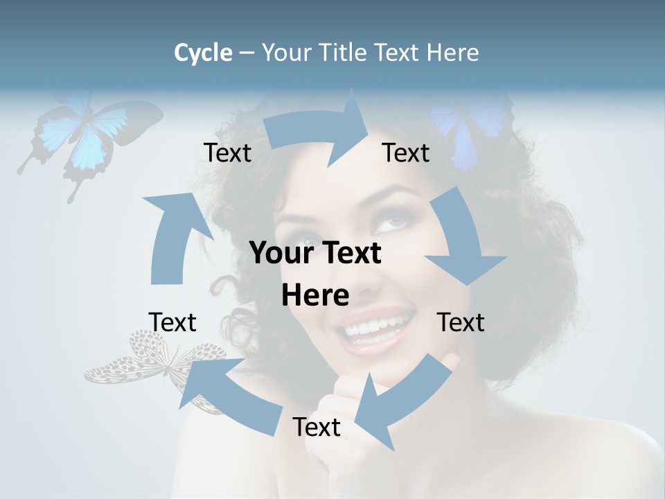 Spring Make Up Female PowerPoint Template