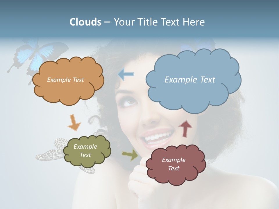 Spring Make Up Female PowerPoint Template