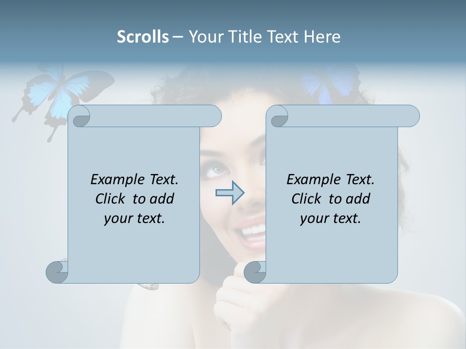 Spring Make Up Female PowerPoint Template