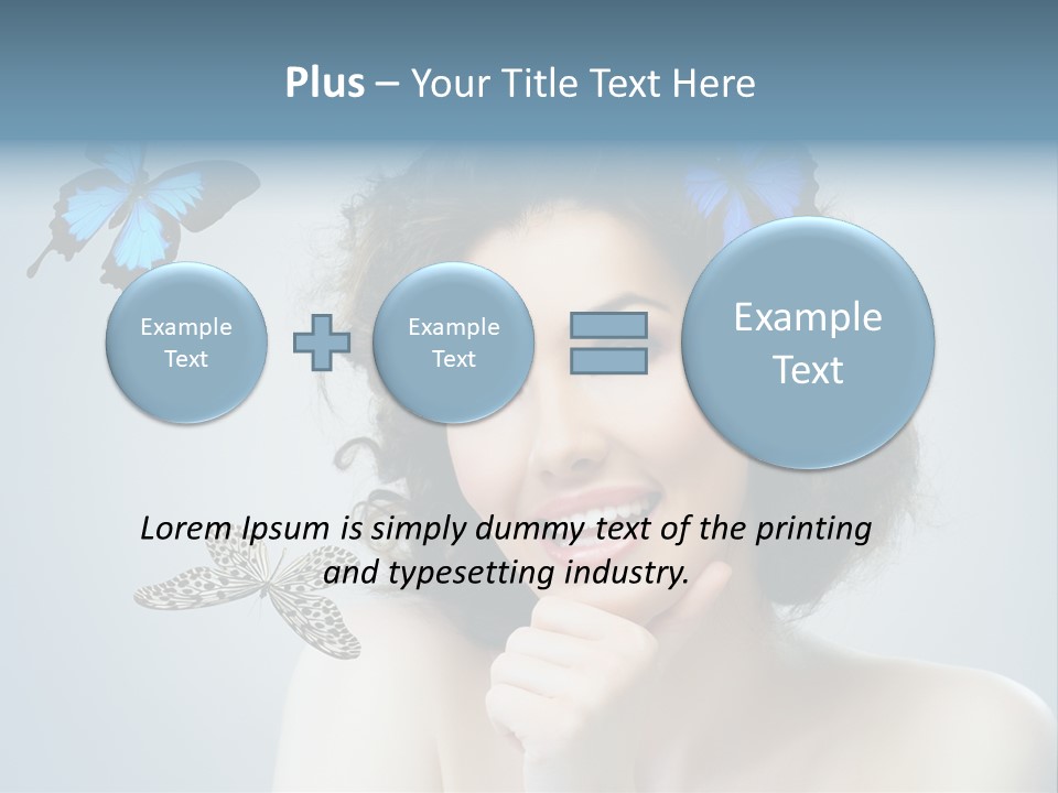 Spring Make Up Female PowerPoint Template