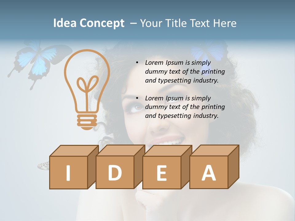 Spring Make Up Female PowerPoint Template