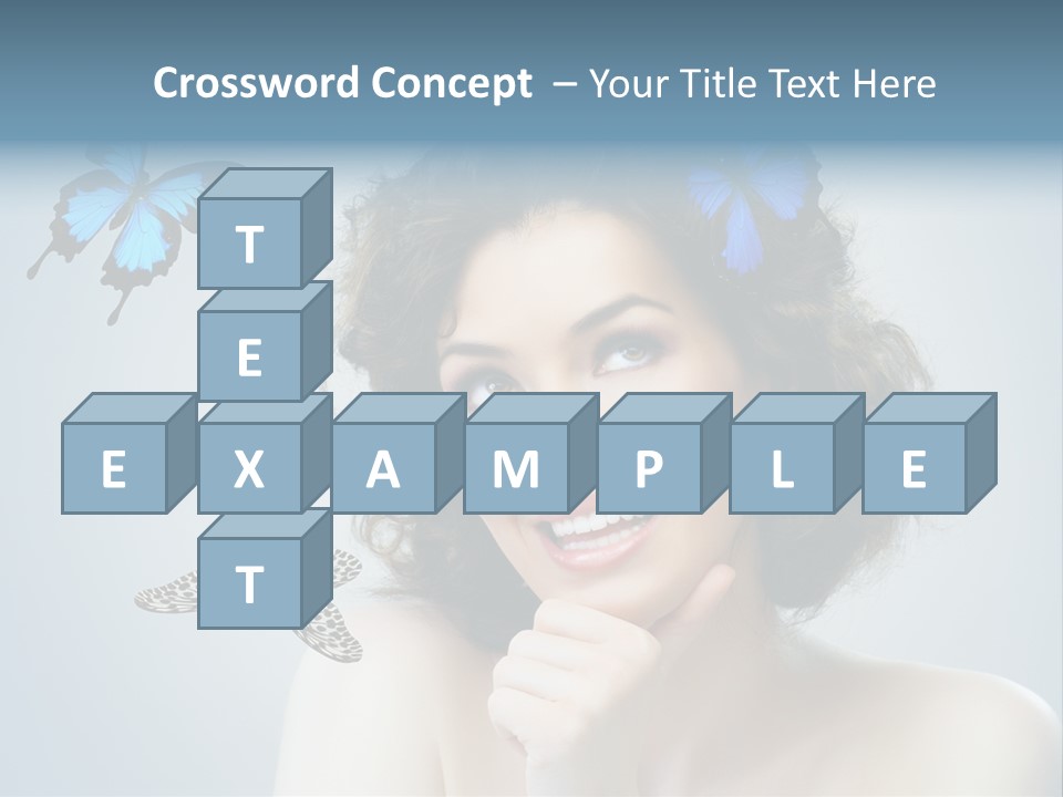 Spring Make Up Female PowerPoint Template