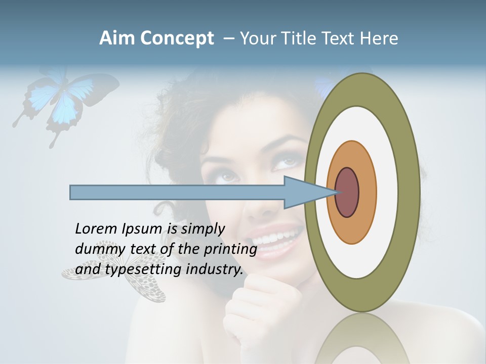 Spring Make Up Female PowerPoint Template