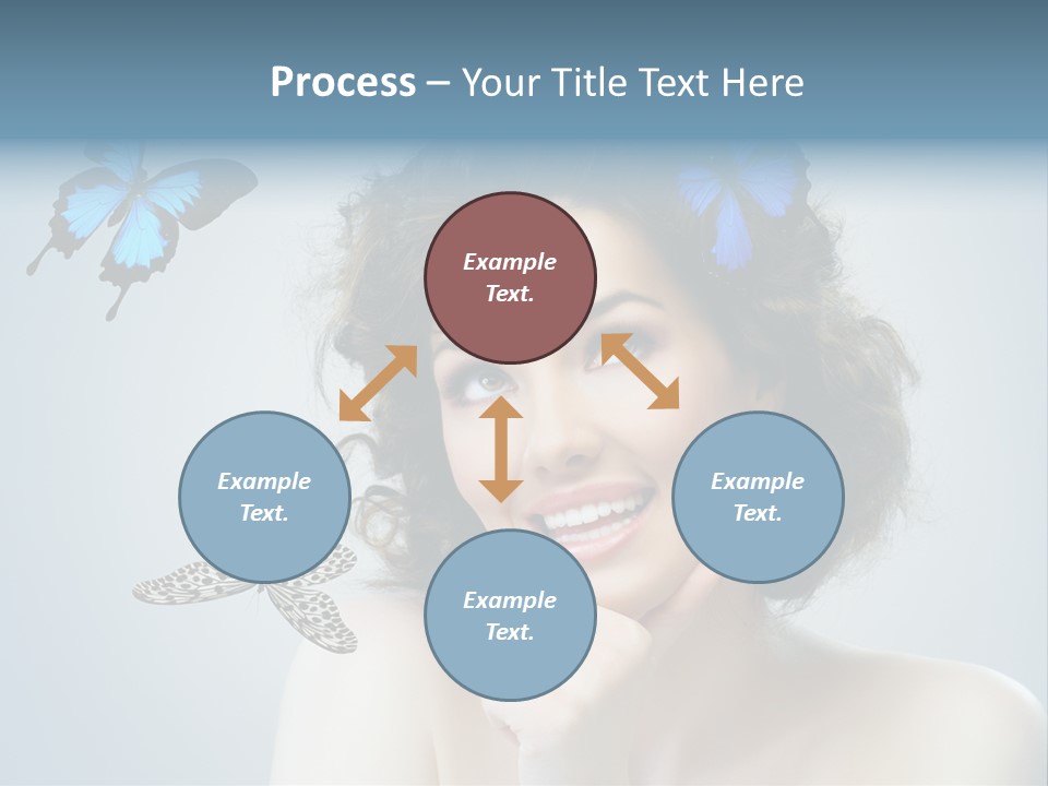 Spring Make Up Female PowerPoint Template