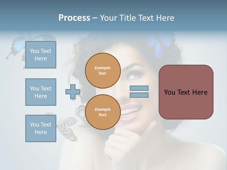 Spring Make Up Female PowerPoint Template