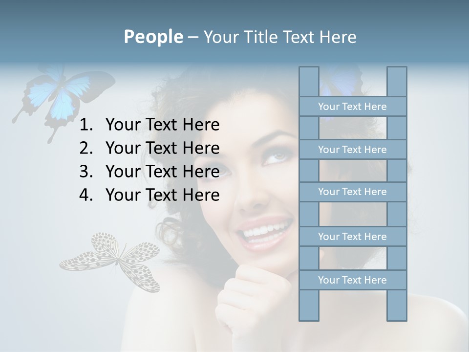Spring Make Up Female PowerPoint Template