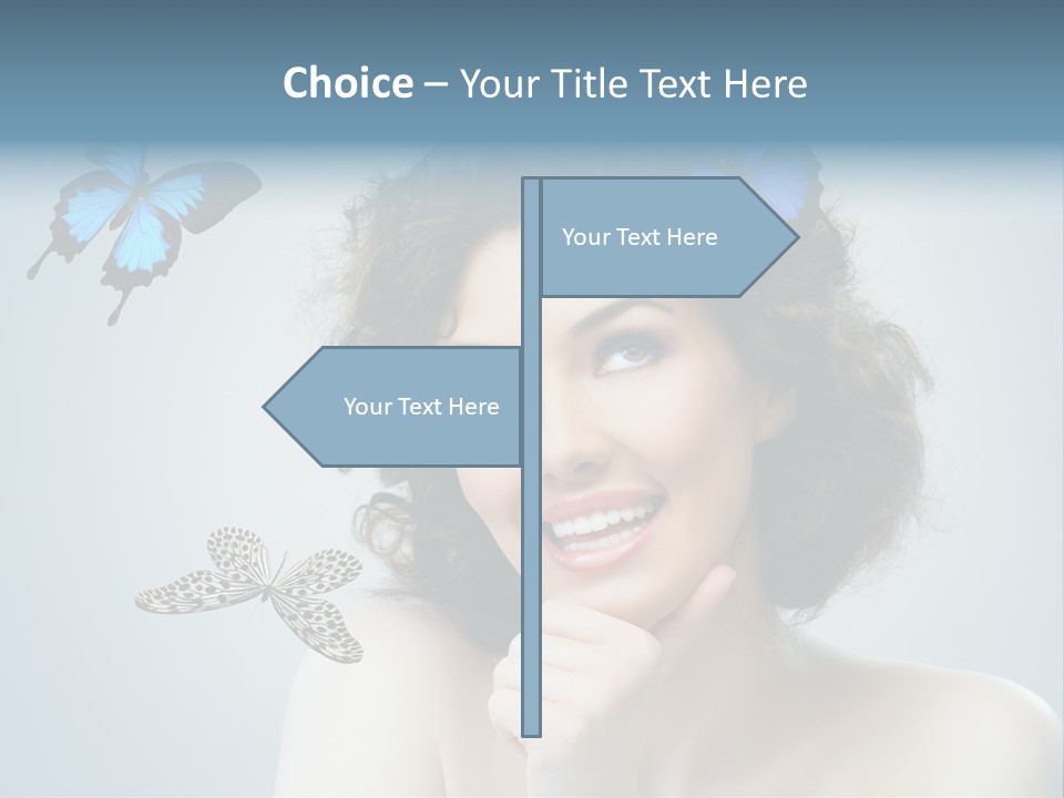 Spring Make Up Female PowerPoint Template