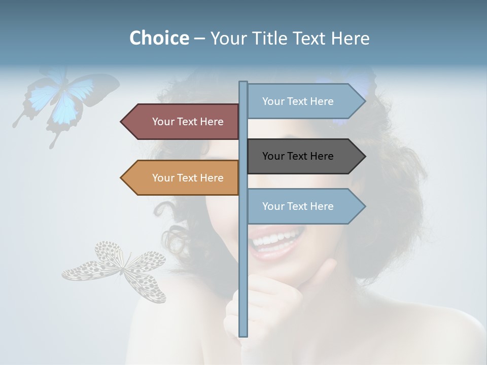 Spring Make Up Female PowerPoint Template