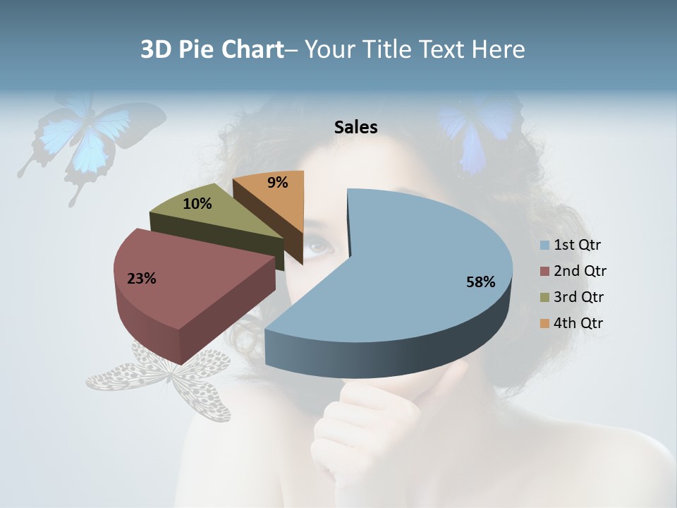 Spring Make Up Female PowerPoint Template