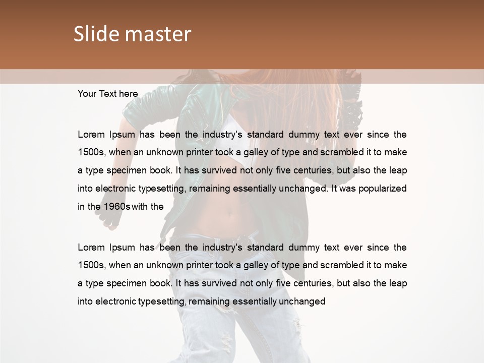 Modern Female Funky PowerPoint Template