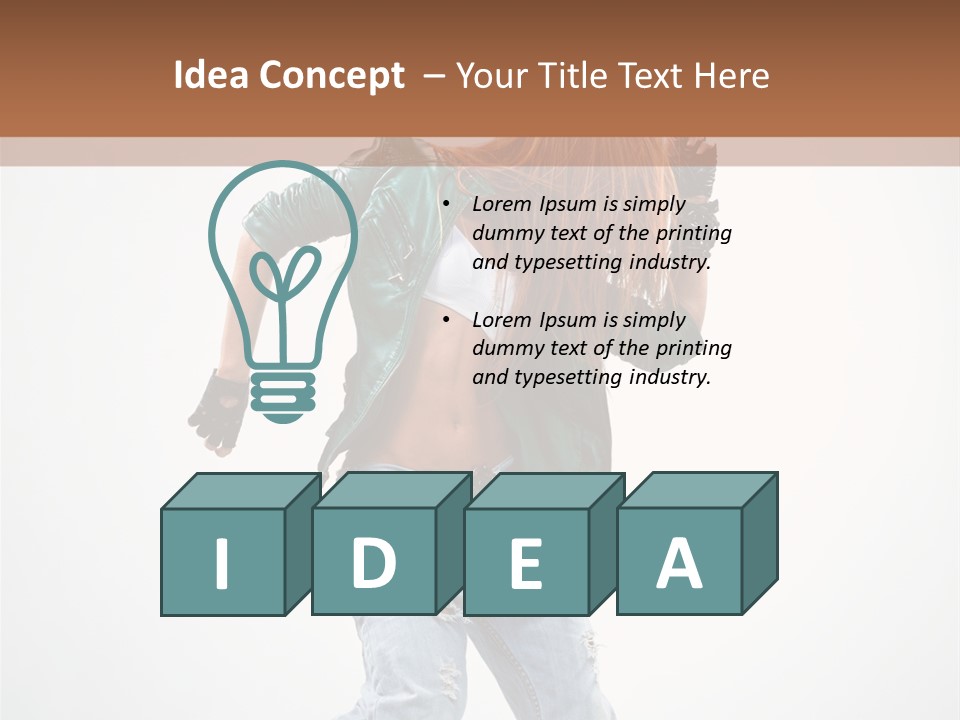 Modern Female Funky PowerPoint Template