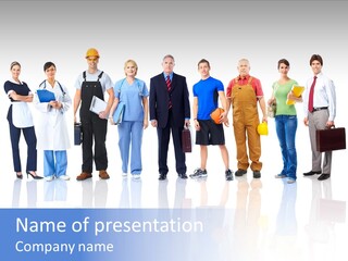 Architect Association Person PowerPoint Template