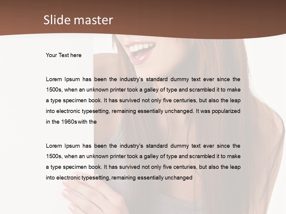 Model Displaying Showing PowerPoint Template