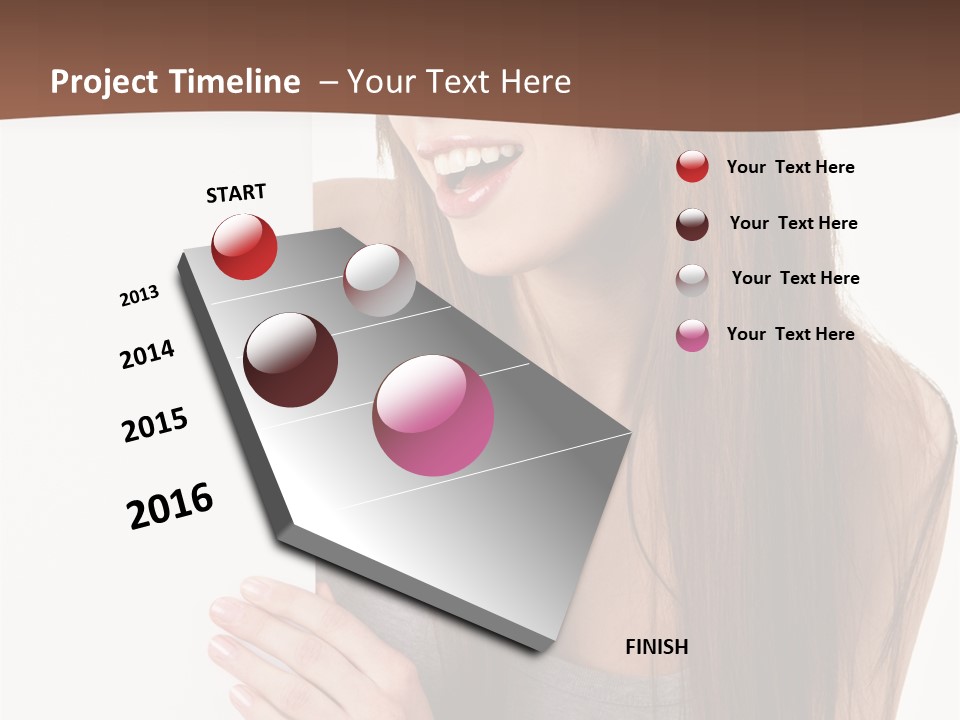 Model Displaying Showing PowerPoint Template