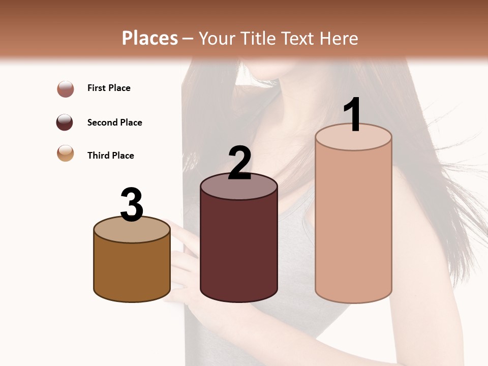 Space Showing Female PowerPoint Template