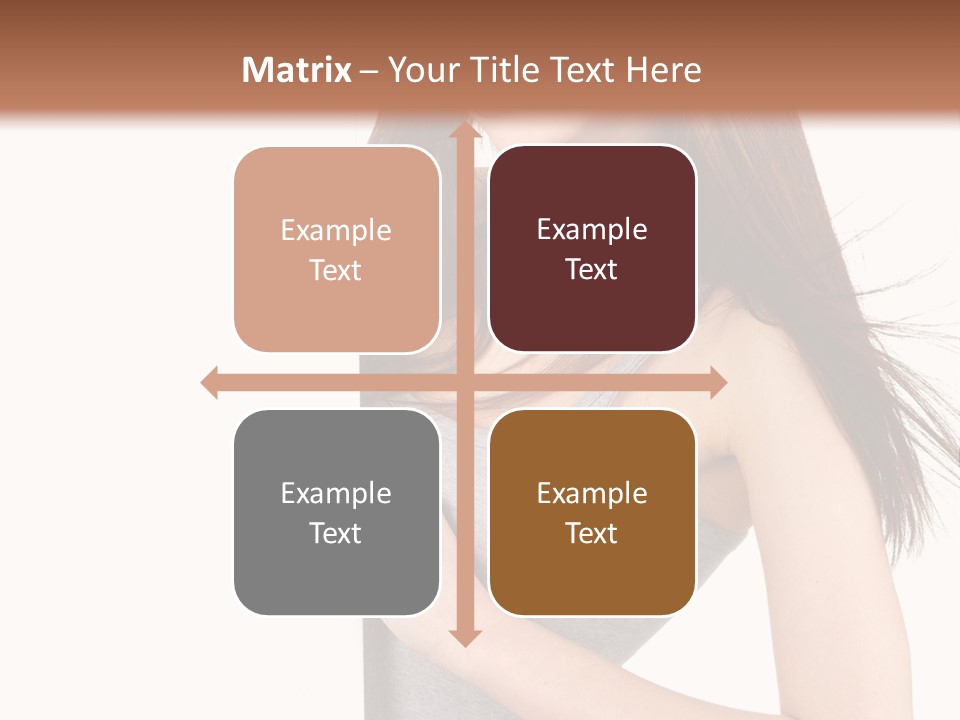 Space Showing Female PowerPoint Template