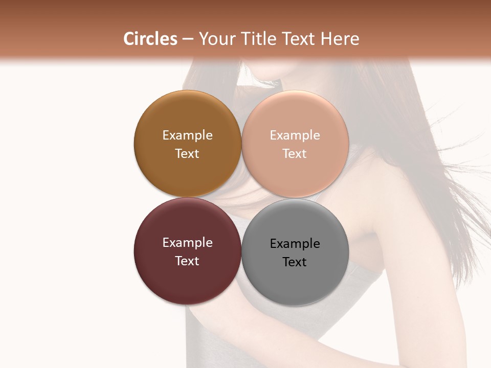 Space Showing Female PowerPoint Template