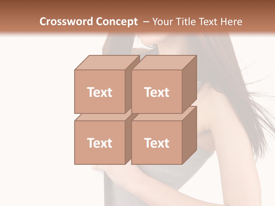 Space Showing Female PowerPoint Template