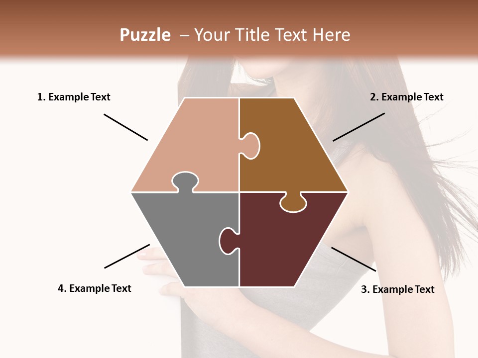 Space Showing Female PowerPoint Template