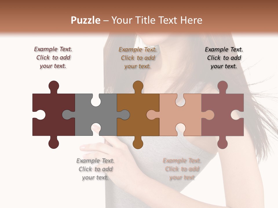 Space Showing Female PowerPoint Template