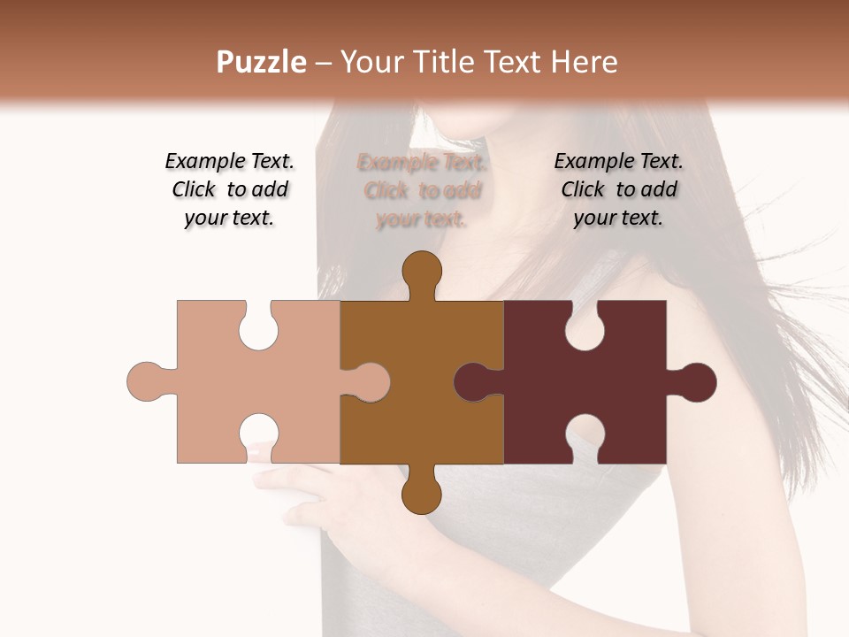 Space Showing Female PowerPoint Template