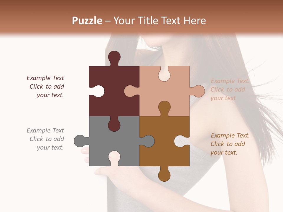 Space Showing Female PowerPoint Template