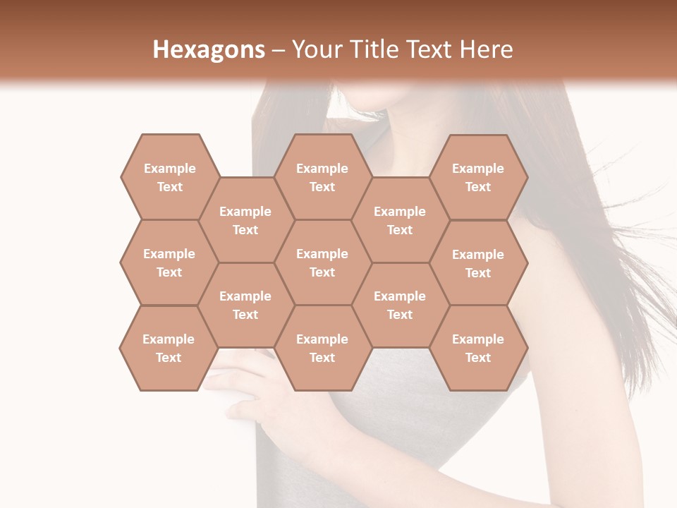 Space Showing Female PowerPoint Template